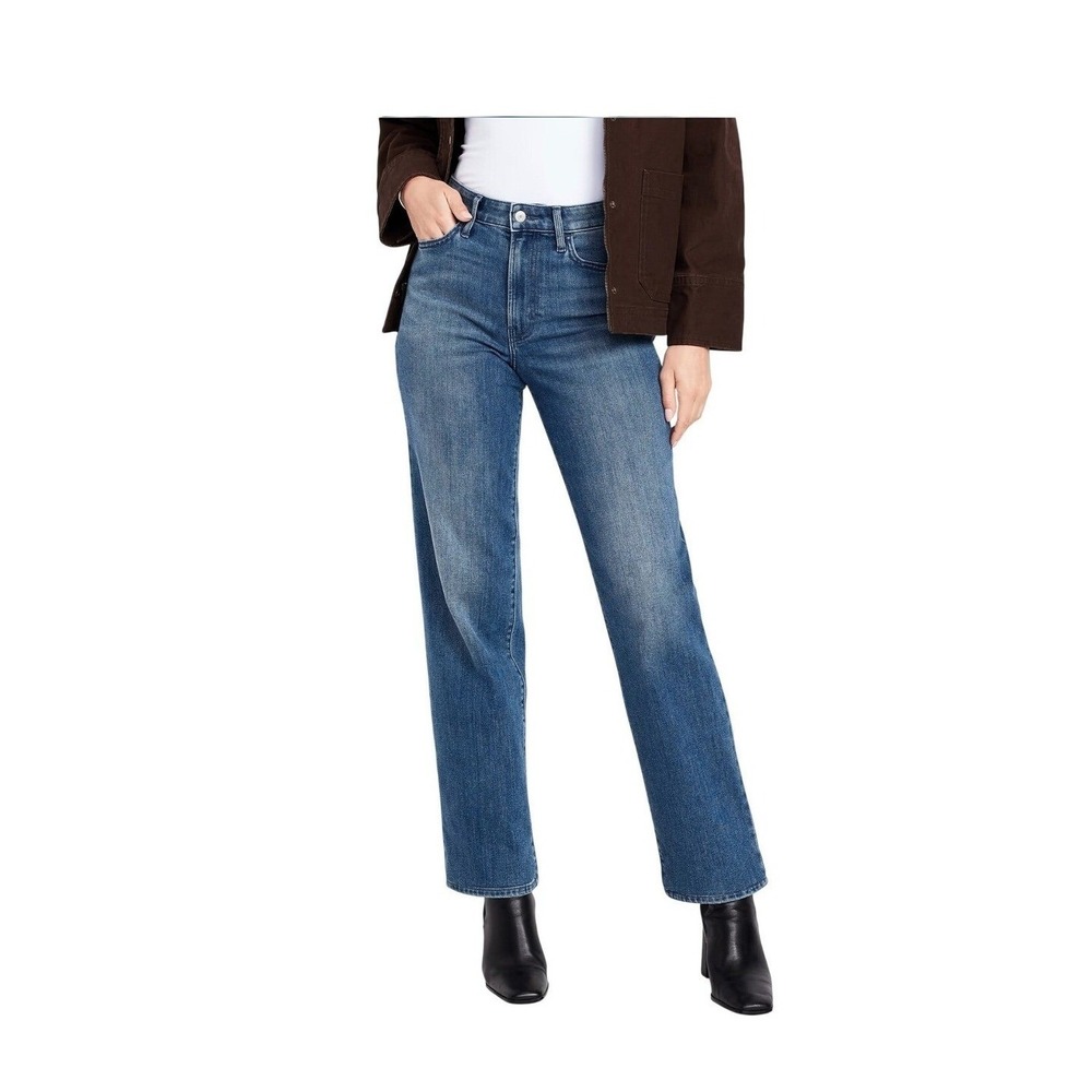 Old Navy‎ High-Waisted Wow Loose Jeans Medium Wash Denim 12